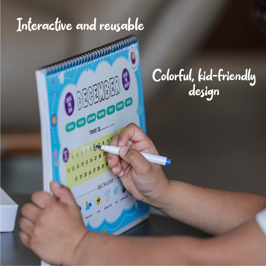 Interactive Calendar for Time and Weather Learning (for ages 5+ years)