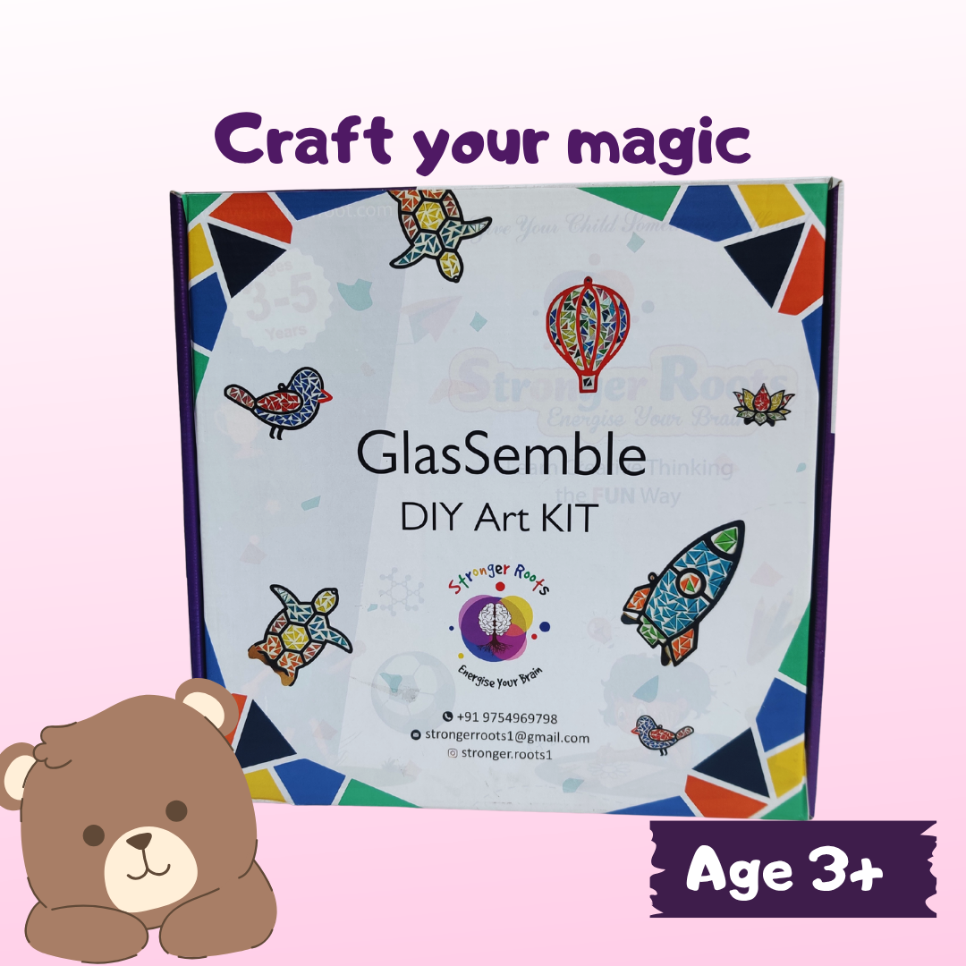 Glassemble DIY Art and Craft Kit (for ages 3+ years)