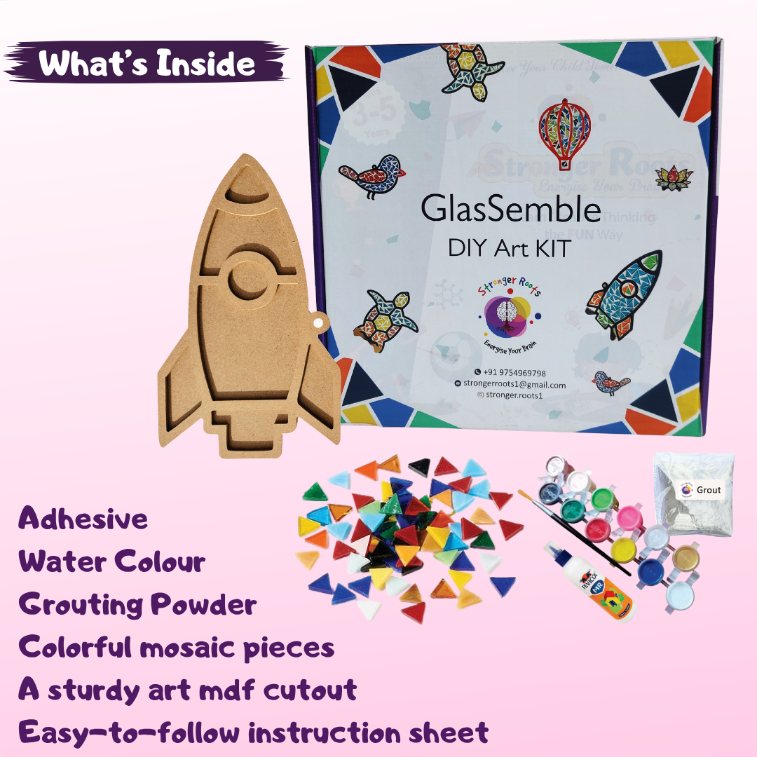 Glassemble DIY Art and Craft Kit (for ages 3+ years)