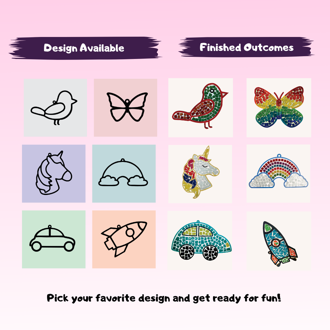 Glassemble DIY Art and Craft Kit (for ages 3+ years)