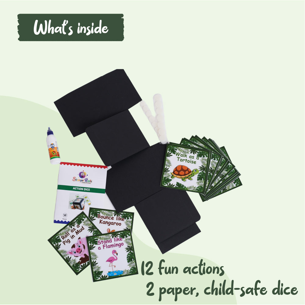 Action Dice - Physical Activity and Motor Skills Game  (for ages 2+ years)