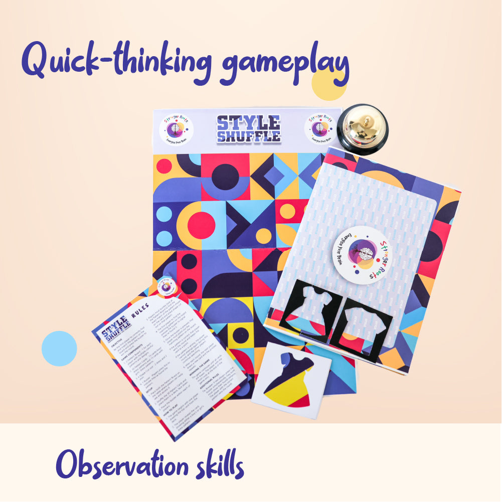 Style Shuffle Pattern Matching and Observation Game (for ages 5+ years)