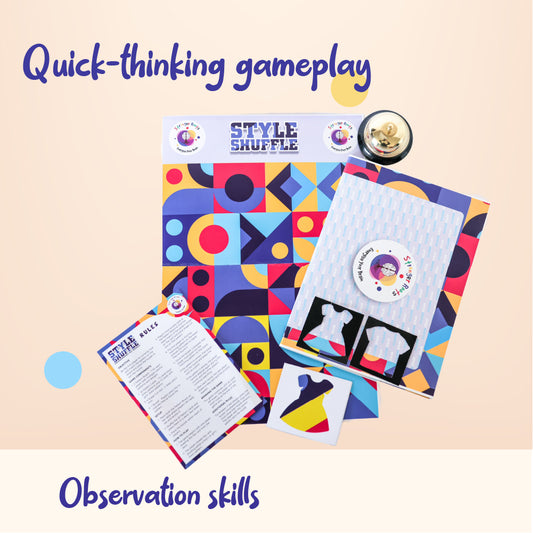 Style Shuffle Pattern Matching and Observation Game (for ages 5+ years)