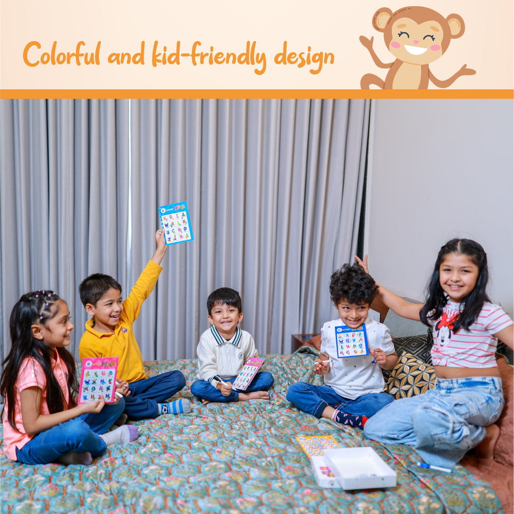 Alphabet Bingo Animal Letter Learning Game (for ages 3+ years)