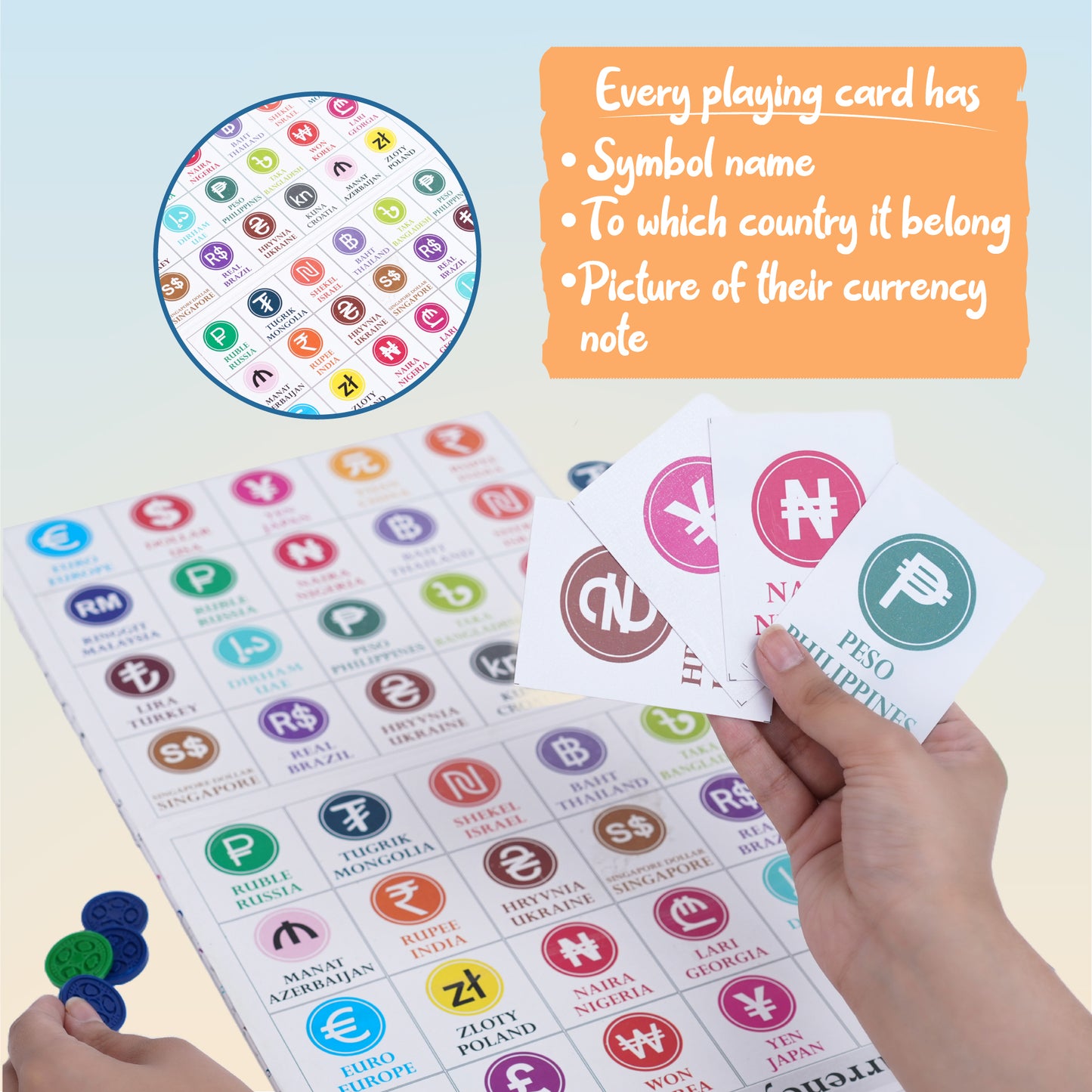 Currency CQuence Board Game (for ages 5+ years)