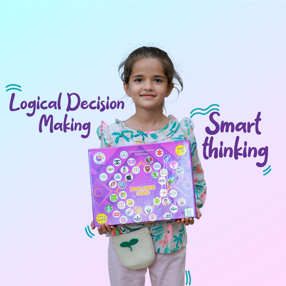 Logo Steps and Slides Trivia Board Game (for ages 5+)