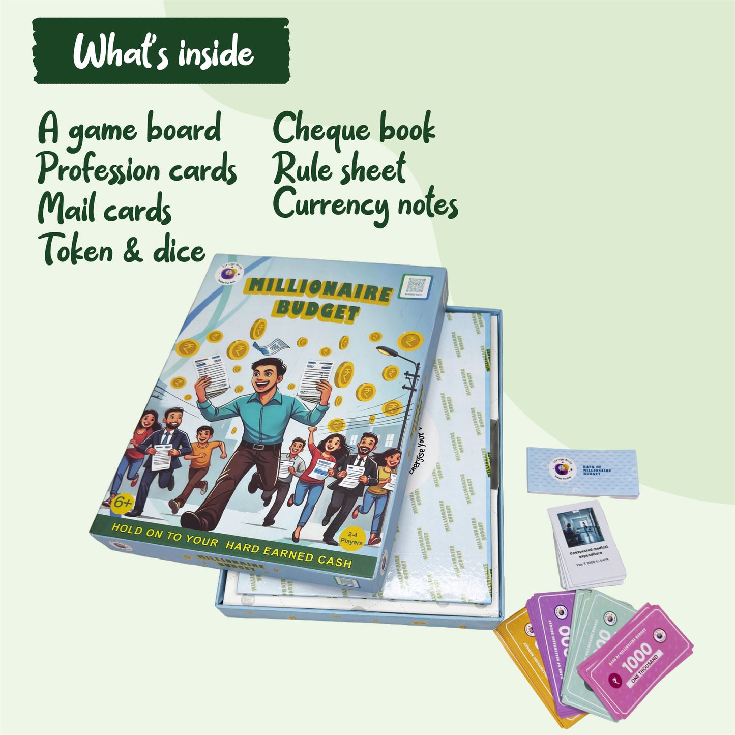 Millionaire Budget Smart Money Management Game (for ages 7+ years)