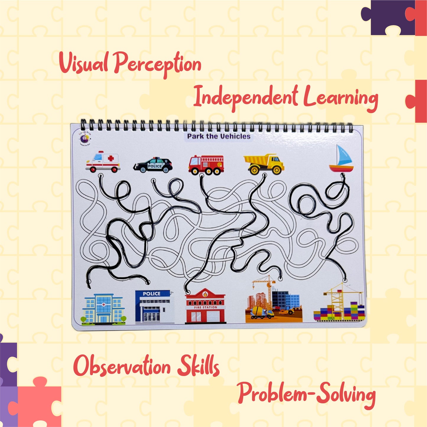 Mind Maps Logical Reasoning Binder (For age 3+ years)