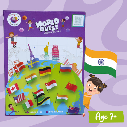 World Quest Geography and Culture Board Game (for ages 7+ years)