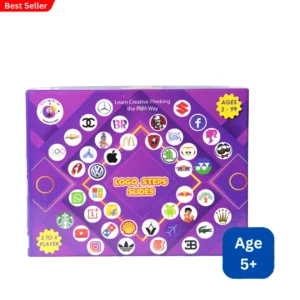 Kids Logo Steps and Slides Trivia Board Game (Ages 5 and Above)