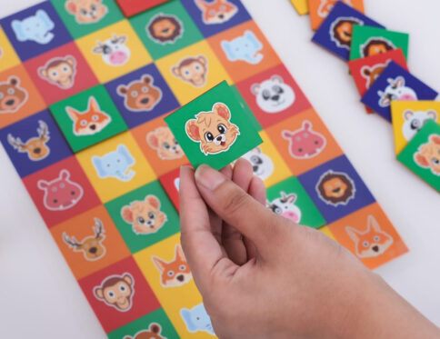 Kids Animal Matching Game for Cognitive and Motor Skills (Ages 3 to 8 Years)